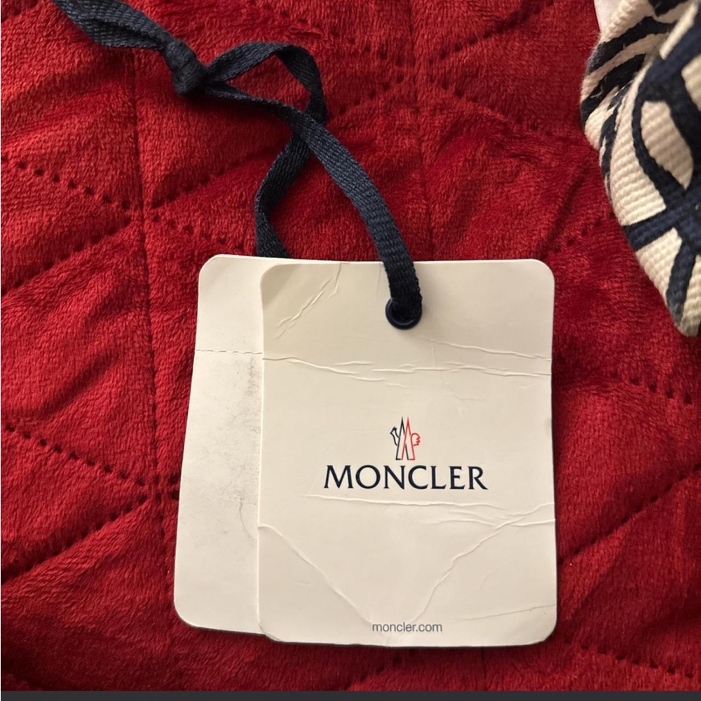Moncler Blue and White Patterned Tote - Picture 5 of 8